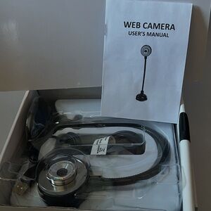 High-Definition Black Web Camera for proctored Exams